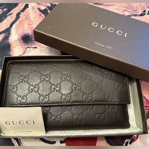 *Sold* Dark Gucci long wallet